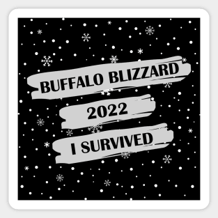 Buffalo Blizzard 2022 - I Survived Sticker